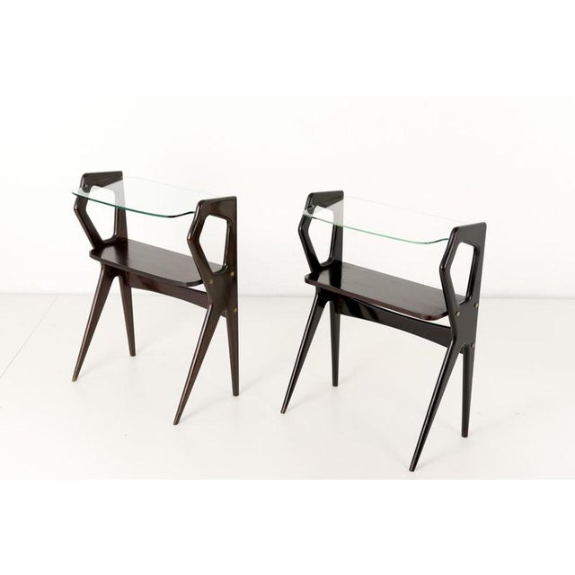 Side table designer: unknown year: around 1950 manufacturer: unknown country: italy measurements: h 67/69 cm, w 55 cm, d...