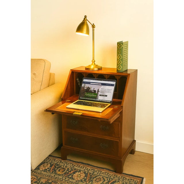 Mahogany Secretary from Burton Reproductions, England, 1970s For Sale - Image 3 of 13