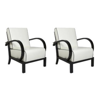 Set of Art Deco Adjustable Armchairs attributed to Jindřich Halabala for Up Závody, Former Czechoslovakia, 1920s For Sale