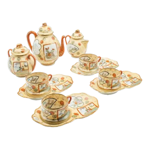 1920's Antique Geisha Tea Set