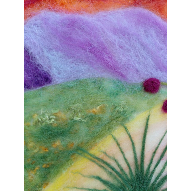 2020s Contemporary Fiber Art Desert Landscape Set With Haiku by Paula Darnell For Sale - Image 5 of 9