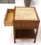 Mid-Century Modern 1970s John Widdicomb Solid Walnut Oak Interior Travertine Top End Table For Sale - Image 3 of 13