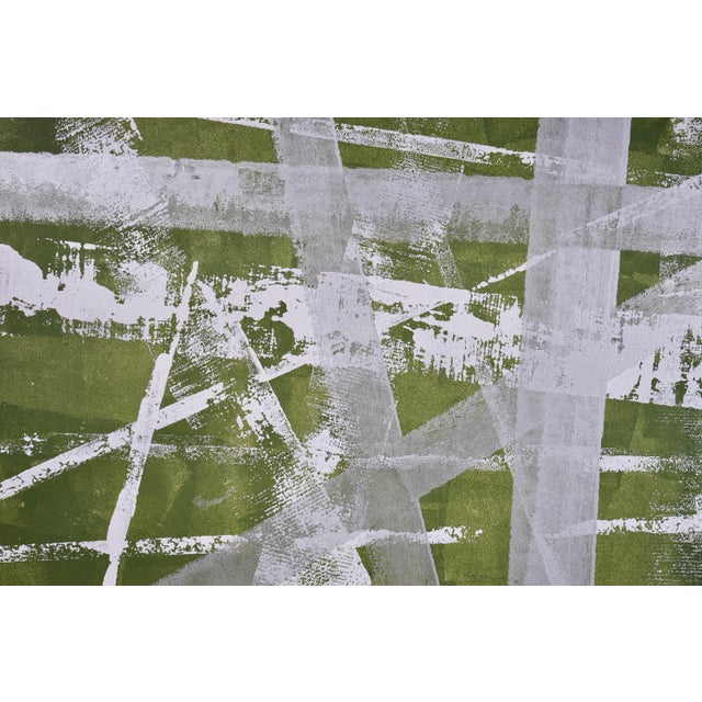 Mid 20th Century Contemporary Abstract Wall Art Painting For Sale In Miami - Image 6 of 8