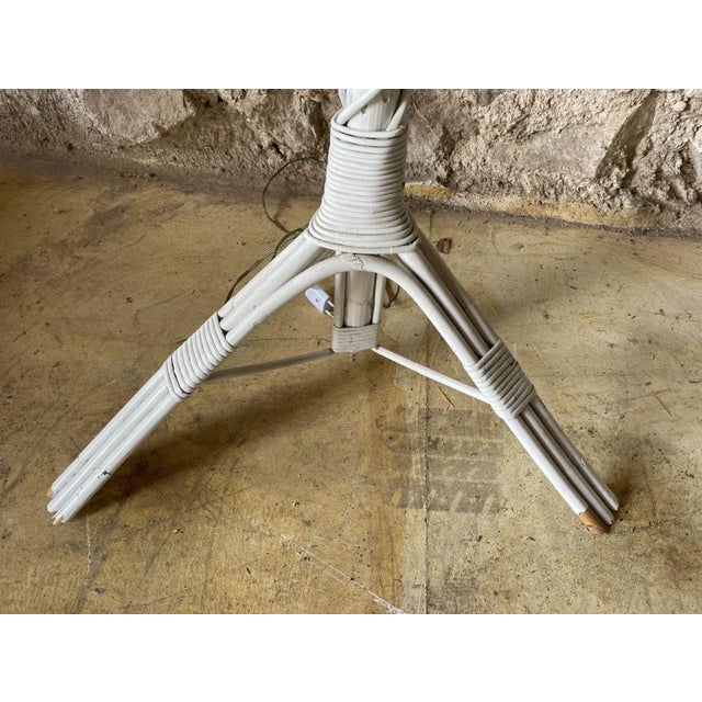 Rattan Tulip Floor Lamp, 1950s For Sale - Image 4 of 9