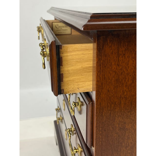 Late 20th Century Councill Craftsmen Mahogany 4-Drawer Bedside Chest For Sale - Image 9 of 12