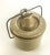 American Vintage Pottery Butter Container With Galvanized Closure For Sale - Image 3 of 6