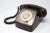 1980s Vintage 1984 Brown Rotary Desk Phone For Sale - Image 5 of 12
