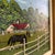 Mid 20th Century Mid 20th Century Signed American Folk Art Horse Farm Landscape Oil on Canvas Framed Painting For Sale - Image 5 of 11