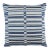 Schumacher Tierra Stripe 18" Pillow In Blue For Sale