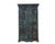 1900 - 1909 Antique Indian Small Painted Teakwood Armoire For Sale - Image 5 of 7