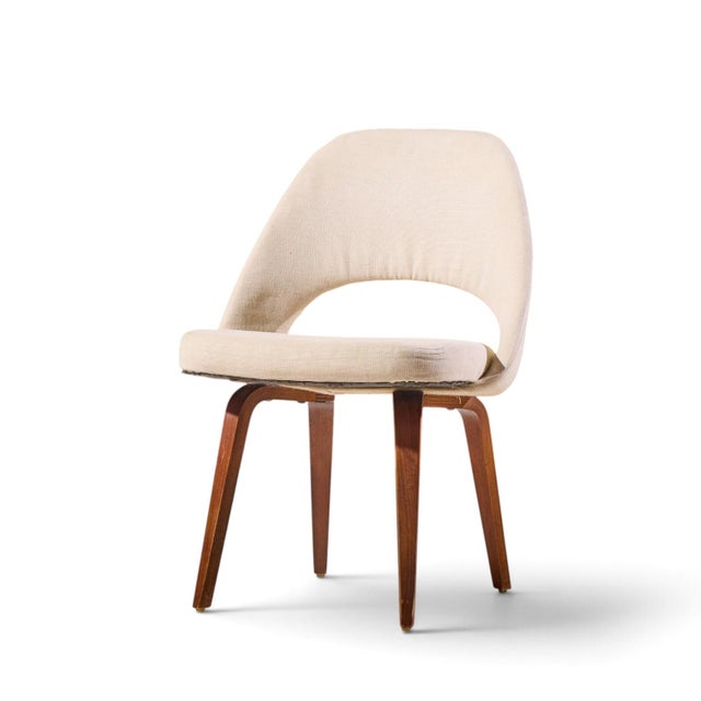 Eero Saarinen for Knoll Mid Century Bentwood Executive Dining Chairs - Set of 6 For Sale In Chicago - Image 6 of 10