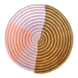Indego Africa Handwoven Geo Pastel Mini Plateau Basket For Sale