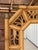 Monumental Maitland-Smith Chinoiserie Style Rattan Wall Mirror With Geometric Fretwork For Sale - Image 9 of 11