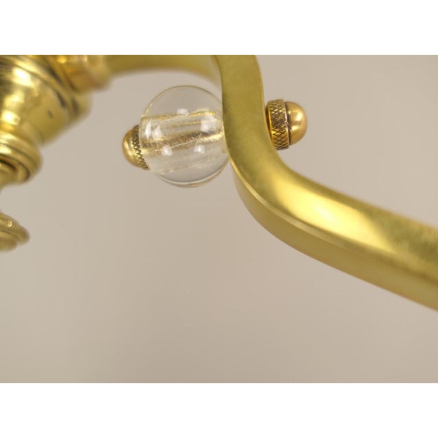 Art Deco Viennese Brass Hanging Lamp, 1920s For Sale - Image 9 of 18