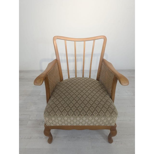 Chippendale Lounge Chair with Raffia For Sale - Image 11 of 15