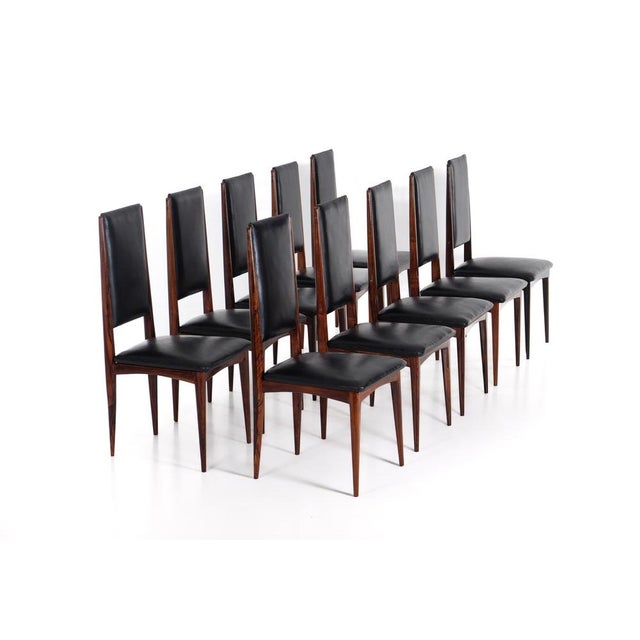 Brazilian Dining Chairs by Jean Gillon, 1960s, Set of 10 For Sale - Image 6 of 11
