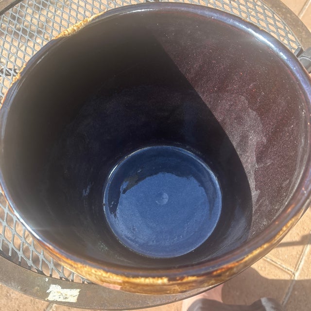 Robinson Ransbottom Pottery Company Sun and Moon Majolica Jardinere For Sale In Reno/Lake Tahoe - Image 6 of 6