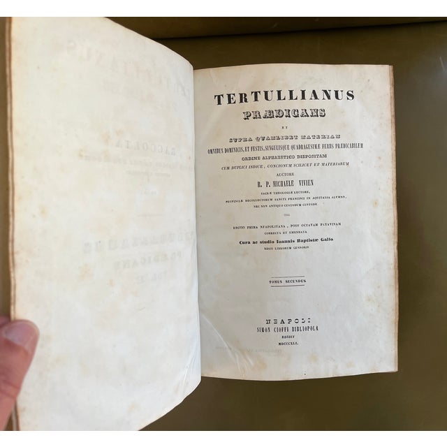 Fine Leather Bindings - The Raccolata - Books in Vellum Published Naples, Italy Circa 1841 - 3 Volumes For Sale - Image 11 of 18