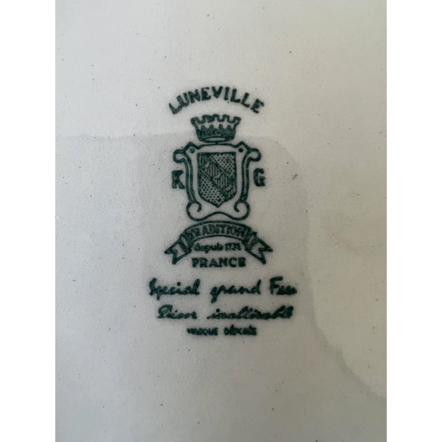 Ancienne Jatte Miniature Lunéville Keller Et Guerin - Motif Bleu - Vers 1860