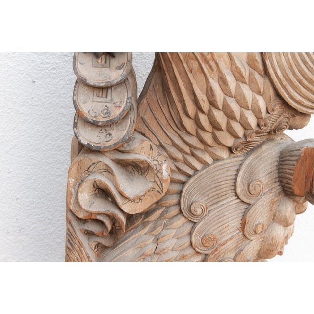 Brown Qing Dynasty Finely Carved Palace Corbel For Sale - Image 8 of 11
