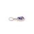 Purple Purple Sapphire Pendant With Natural Diamonds Accents: Solid 14k Gold, 7x5mm For Sale - Image 8 of 9