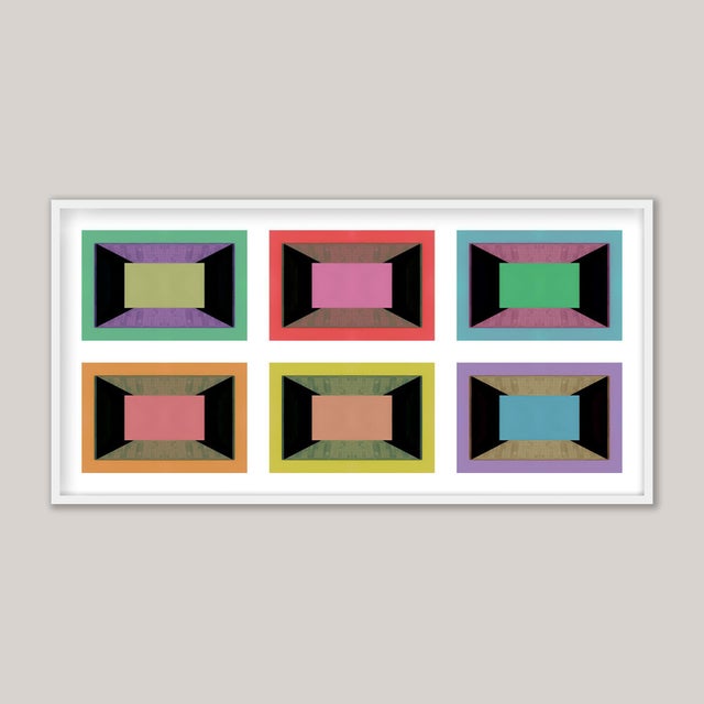 A study in colour and geometry. Six Colour Studies evolved from an architectural photograph of the Grand Arch (La Grande...