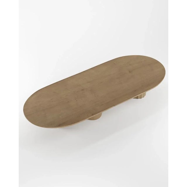 Djembe Table in Smoked Oak from Collector For Sale - Image 4 of 5