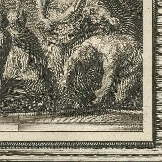 Pieter Mortier, Susanna and the Elders and Susanna Delivered by Daniel, 1700, Engraving For Sale - Image 6 of 12