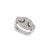 Gender: Men’s Metal Type: 18K White Gold Ring Size: 9.25 Width: 4.80 mm Weight: 14.22 grams Man's rhodium plated 18K white...