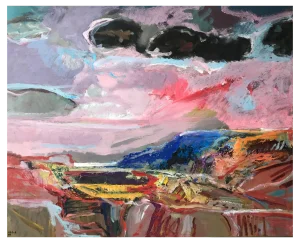 Jean Krillé, Tableau No. 38, Oil on Wood, 1986