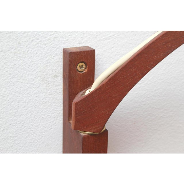 Wood Vintage Wall Light, 1960s For Sale - Image 7 of 15