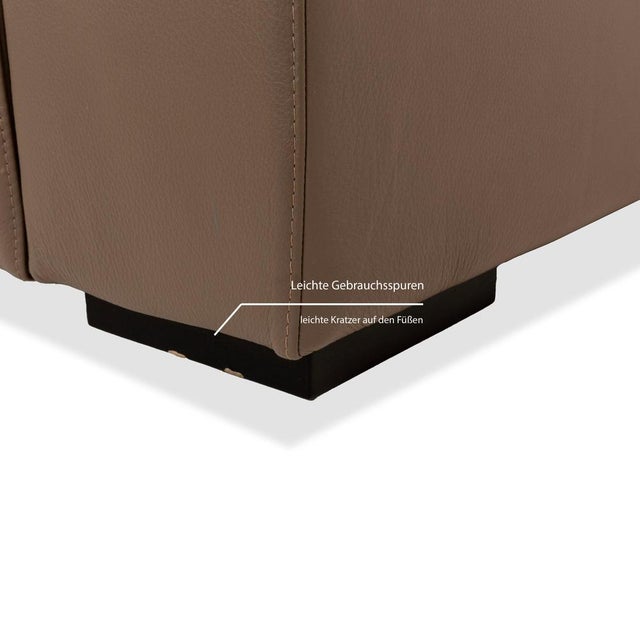 Mezzo Leather Corner Sofa in Brown & Grey from BoConcept