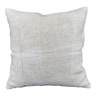 Turkish Hemp Pillow Cushion Natural Beige Pillow Cushion Cover 24"x24" For Sale