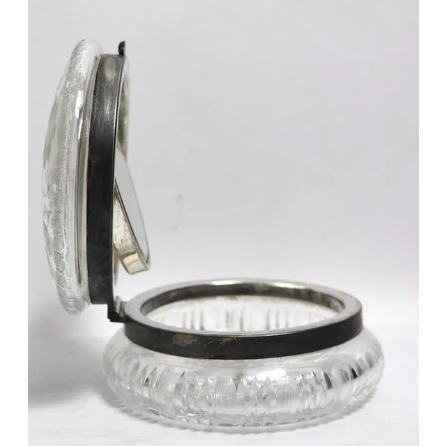 Brilliant Cut Powder Jar, Jewelry Box by C F Monroe For Sale - Image 9 of 12