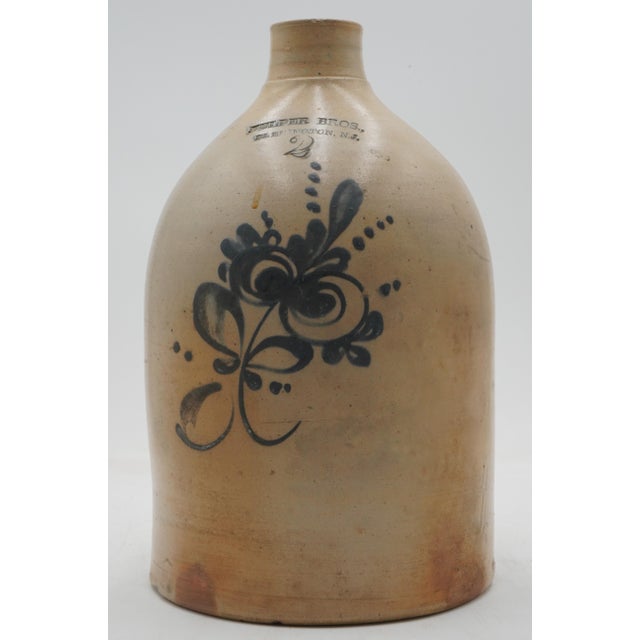 Age: c1881-1898 Details: High Quality Construction Blue Flowers on Front From Flemington NJ Offered @ Fraction of Original...