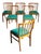 Mid-Century Walnut Slat Back Dining Chairs - Set of 6 For Sale