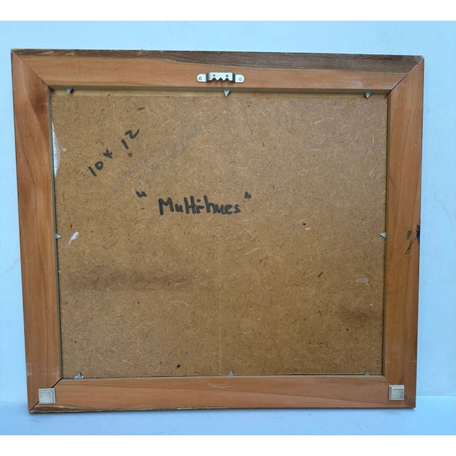 1960s Oil on Canvas Board Basket of Flowers Still Life Painting Bonnie Anderson Signed Framed For Sale - Image 4 of 12