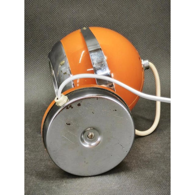 Reggiani Space Age Orange Eyeball Table Lamp by Goffredo Reggiani, Italy, 1970s For Sale - Image 4 of 10