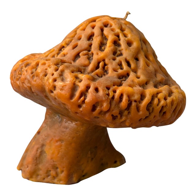 Large Mid Century Mushroom Candle Sculpture For Sale