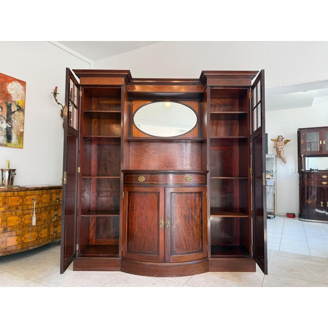 Contemporary Art Nouveau Bookcase, 1890s For Sale - Image 3 of 13