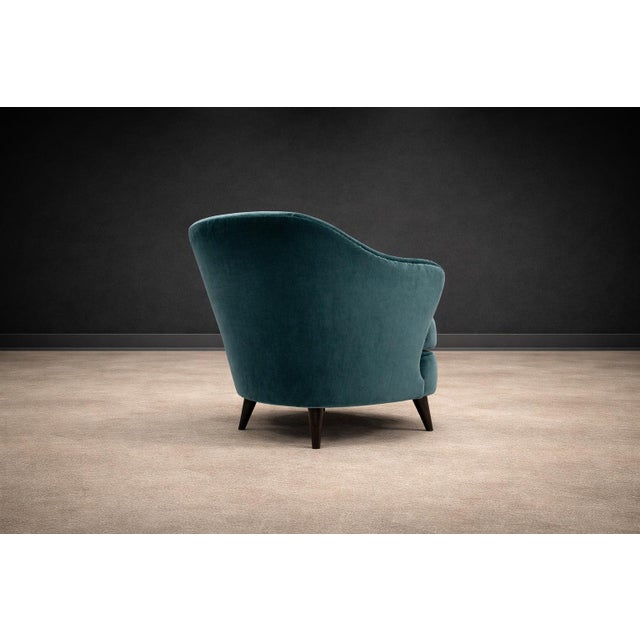 Mid-Century Modern “Concha” Armchair in Brazilian Hardwood & Mohair by Joaquim Tenreiro, 1950s – Lot 138A For Sale - Image 3 of 9