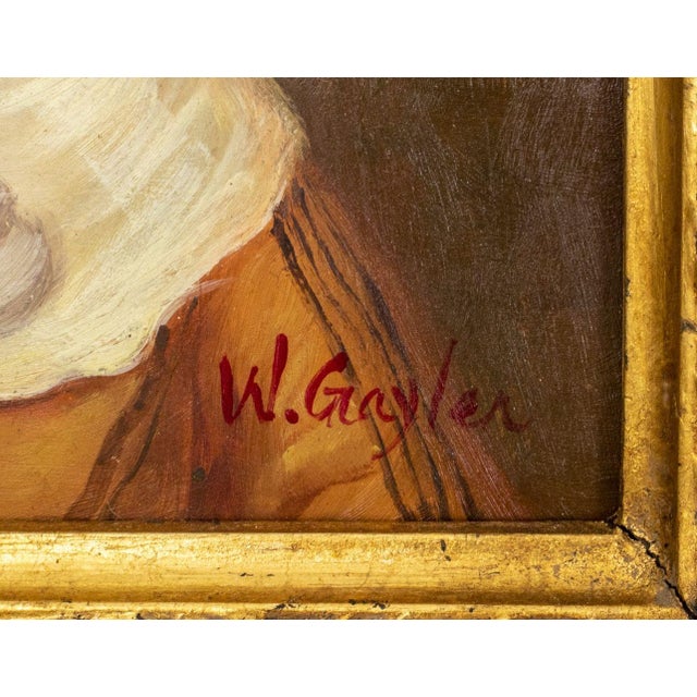 Signed American School Portrait of a Girl Oil For Sale - Image 4 of 6