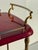 1970s Aldo Tura Red Parchment Bar Cart, Attributed For Sale In Los Angeles - Image 6 of 12