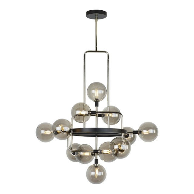 The Viaggio Chandelier by Sean Lavin for Tech Lighting features an artistic cluster of glass orbs for a sense of celestial...
