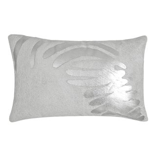 Zebra Silver Small Kidney Pillow For Sale