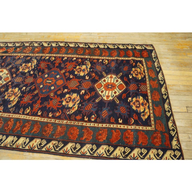 19th Century Caucasian Zeychor Carpet ( 4'2" x 7' - 127 x 213 ) For Sale - Image 12 of 12
