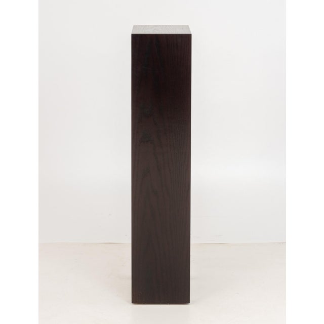 Wood Contemporary Ebonized Wood Pedestal For Sale - Image 7 of 7