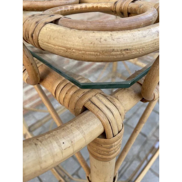 Mid-Century Bamboo Garden Tea Cart, 1950s For Sale - Image 9 of 14