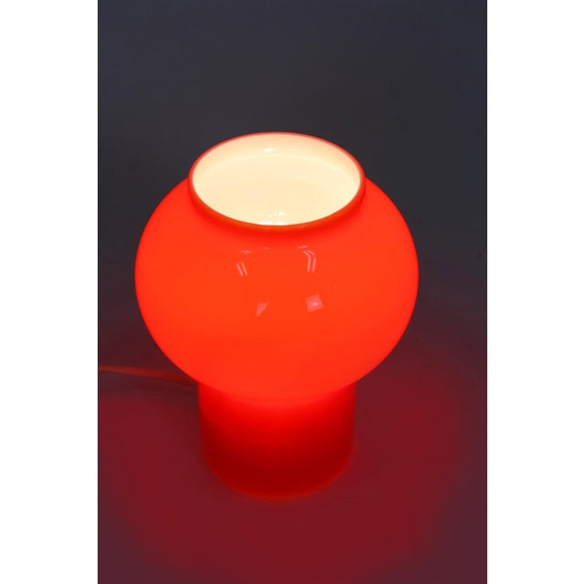 Vintage Red Glass Table Lamps attributed to Štěpán Tabery, Former Czechoslovakia, 1970s, Set of 2 For Sale - Image 12 of 15