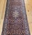 Vintage Tabriz Long Runner, Hand-Woven Wool, All Over Herati Pattern, Navy & Ivory, 3x16 For Sale - Image 16 of 16